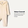 Amazon Essentials x Sofia Grainge Unisex Toddlers’ Velour Hooded Coverall(Beige)