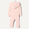 Amazon Essentials x Sofia Grainge Unisex Toddlers’ Velour Hooded Coverall(Light Pink)