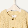 Amazon Essentials x Sofia Grainge Unisex Toddlers and Babies’ Cable Knit Cotton Fisherman Cardigan Sweater(Butter Yellow)