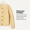 Amazon Essentials x Sofia Grainge Unisex Toddlers and Babies’ Cable Knit Cotton Fisherman Cardigan Sweater(Butter Yellow)
