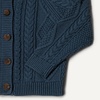 Amazon Essentials x Sofia Grainge Unisex Toddlers and Babies’ Cable Knit Cotton Fisherman Cardigan Sweater(Dark Navy)