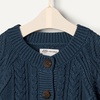 Amazon Essentials x Sofia Grainge Unisex Toddlers and Babies’ Cable Knit Cotton Fisherman Cardigan Sweater(Dark Navy)