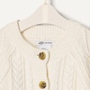 Amazon Essentials x Sofia Grainge Unisex Toddlers and Babies’ Cable Knit Cotton Fisherman Cardigan Sweater(Ivory)