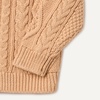 Amazon Essentials x Sofia Grainge Unisex Toddlers and Babies’ Cable Knit Cotton Fisherman Cardigan Sweater(Light Camel)