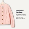 Amazon Essentials x Sofia Grainge Unisex Toddlers and Babies’ Cable Knit Cotton Fisherman Cardigan Sweater(Light Pink)