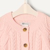 Amazon Essentials x Sofia Grainge Unisex Toddlers and Babies’ Cable Knit Cotton Fisherman Cardigan Sweater(Light Pink)