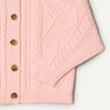 Amazon Essentials x Sofia Grainge Unisex Toddlers and Babies’ Cable Knit Cotton Fisherman Cardigan Sweater(Light Pink)
