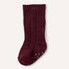 Amazon Essentials x Sofia Grainge Unisex Toddlers and Babies’ Cable-Knit Knee-High Socks, 6 Pairs(Burgundy/Pink/Tan)