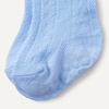 Amazon Essentials x Sofia Grainge Unisex Toddlers and Babies’ Cable-Knit Knee-High Socks, 6 Pairs(Heather Grey/Light Blue/Navy)