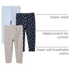 Amazon Essentials x Sofia Grainge Unisex Toddlers and Babies’ Cotton Breathable Ankle Length Legging, Pack of 3(Light Blue/Bunnies/Stripe)