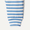 Amazon Essentials x Sofia Grainge Unisex Toddlers and Babies’ Cotton Knit Short Sleeve Shirt & Pants Set(Blue Ivory Uneven Stripe)