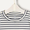 Amazon Essentials x Sofia Grainge Unisex Toddlers and Babies’ Cotton Knit Short Sleeve Shirt & Pants Set(Navy Tapered Stripe)