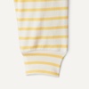 Amazon Essentials x Sofia Grainge Unisex Toddlers and Babies’ Cotton Knit Short Sleeve Shirt & Pants Set(Warm Yellow Ivory Uneven Stripe)