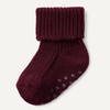 Amazon Essentials x Sofia Grainge Unisex Toddlers and Babies’ Knitted Turn Cuff Socks(Burgundy/Pink/Tan)