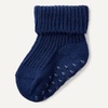 Amazon Essentials x Sofia Grainge Unisex Toddlers and Babies’ Knitted Turn Cuff Socks(Heather Grey/Light Blue/Navy)