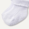 Amazon Essentials x Sofia Grainge Unisex Toddlers and Babies’ Knitted Turn Cuff Socks(White)