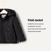 Amazon Essentials x Sofia Grainge Unisex Toddlers and Babies’ Midweight Field Jacket with Hood(Black)