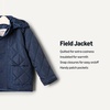 Amazon Essentials x Sofia Grainge Unisex Toddlers and Babies’ Midweight Field Jacket with Hood(Dark Navy)