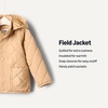 Amazon Essentials x Sofia Grainge Unisex Toddlers and Babies’ Midweight Field Jacket with Hood(Tan)
