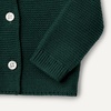 Amazon Essentials x Sofia Grainge Unisex Toddlers and Babies’ Peter Pan Collar Sweater Jacket, Soft Cotton Knit with Stretch(Dark Green)