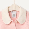 Amazon Essentials x Sofia Grainge Unisex Toddlers and Babies’ Peter Pan Collar Sweater Jacket, Soft Cotton Knit with Stretch(Light Pink)