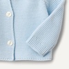 Amazon Essentials x Sofia Grainge Unisex Toddlers and Babies’ Peter Pan Collar Sweater Jacket, Soft Cotton Knit with Stretch(Pale Blue)