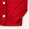 Amazon Essentials x Sofia Grainge Unisex Toddlers and Babies’ Peter Pan Collar Sweater Jacket, Soft Cotton Knit with Stretch(Red)