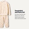 Amazon Essentials x Sofia Grainge Unisex Toddlers and Babies’ Sweatshirt & Sweatpant Set(Ivory Taupe Rabbits)