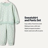 Amazon Essentials x Sofia Grainge Unisex Toddlers and Babies’ Sweatshirt & Sweatpant Set(Pale Green Rabbits)