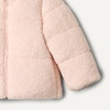 Amazon Essentials x Sofia Grainge Unisex Toddlers and Babies’ Teddy Puffer Jacket, Winter Coat, Fleece Lined(Light Pink)