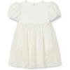 Amazon Essentials Baby Girls’ Tulle Bodysuit Dress with Puff Sleeves(Ivory)