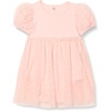 Amazon Essentials Baby Girls’ Tulle Bodysuit Dress with Puff Sleeves(Light Pink)