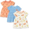 Amazon Essentials Disney | Marvel | Star Wars | Princess Babies, Toddlers, and Girls’ Dresses, Pack of 3(Lion King Play Eat Roar)