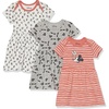 Amazon Essentials Disney | Marvel | Star Wars | Princess Babies, Toddlers, and Girls’ Dresses, Pack of 3(Mickey Expressions)