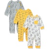 Amazon Essentials Disney | Marvel | Star Wars Unisex Babies’ Cotton Footless Coveralls, Pack of 3(Winnie the Pooh Oh Bother!)