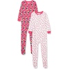Amazon Essentials Disney | Marvel | Star Wars Unisex Babies’ Snug-Fit Cotton Footed Sleepers, Multipacks(2-pack 100% Minnie)