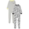 Amazon Essentials Disney | Marvel | Star Wars Unisex Babies’ Snug-Fit Cotton Footed Sleepers, Multipacks(2-pack Mickey Moods)