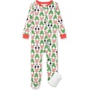 Amazon Essentials Disney | Marvel | Star Wars Unisex Babies’ Snug-Fit Cotton Footed Sleepers, Multipacks(Mickey Holiday – Footed Sleeper)