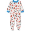 Amazon Essentials Disney | Marvel | Star Wars Unisex Babies’ Snug-Fit Cotton Footed Sleepers, Multipacks(Star Wars Mando Winter – Sleep & Play)