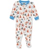 Amazon Essentials Disney | Marvel | Star Wars Unisex Babies’ Snug-Fit Cotton Footed Sleepers, Multipacks(Star Wars Mando Winter)