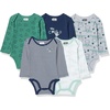 Amazon Essentials Disney Unisex Babies’ Cotton Knit Long-Sleeve Bodysuits, Pack of 5(Star Wars Child)