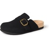 Amazon Essentials Men’s Buckle Top Comfort Clogs(Black)