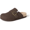 Amazon Essentials Men’s Buckle Top Comfort Clogs(Brown)