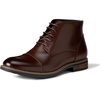 Amazon Essentials Men’s Cap Toe Lace Up Ankle Dress Boots(Dark Brown)