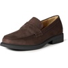 Amazon Essentials Men’s Classic Penny Loafers Dress Shoes(Brown Faux Suede)