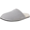 Amazon Essentials Men’s Cozy Non Slip House Slippers(Grey Microsuede)