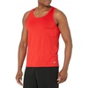 Amazon Essentials Men’s Quick Dry Tech Stretch Active Sleeveless Gym Tank Top Workout Shirt(Red)
