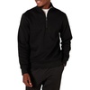 Amazon Essentials Men’s Regular Fit Long-Sleeve Quarter-Zip Pullover Fleece Sweatshirt with Mock Neck, Midweight(Black)