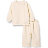 Amazon Essentials Unisex Babies’ French Terry Sweatshirt and Sweatpants Set(Beige)