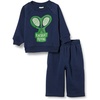 Amazon Essentials Unisex Babies’ French Terry Sweatshirt and Sweatpants Set(Navy Sports)